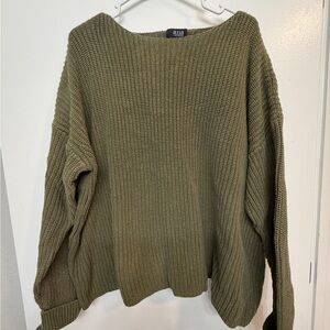 a.n.a Khaki Women's Crew Neck Sweater